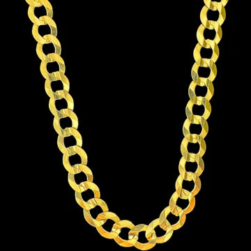 14KT Gold Solid Cuban Necklace 5mm