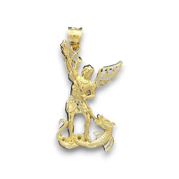 14KT Yellow Gold Archangel Michael Pendant