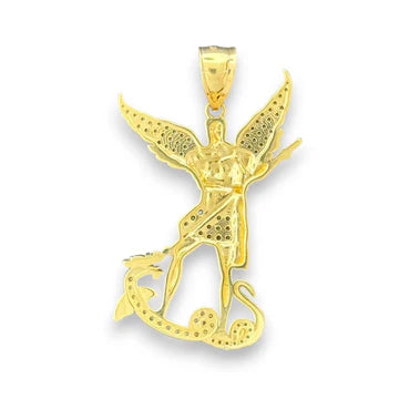 14KT Yellow Gold Archangel Michael Pendant