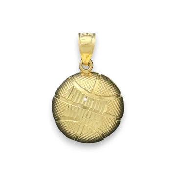 14KT Yellow Gold Basketball Pendant