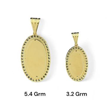 14KT Yellow Gold Enamel Saint Jude Pendants