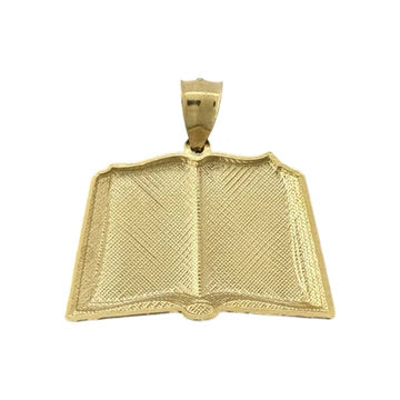 14KT Yellow Gold Our Father Prayer Book Pendant