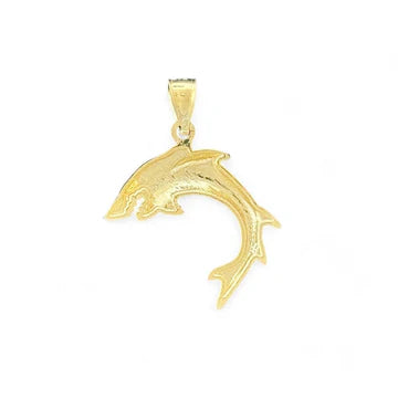 14KT Yellow Gold Shark Pendant