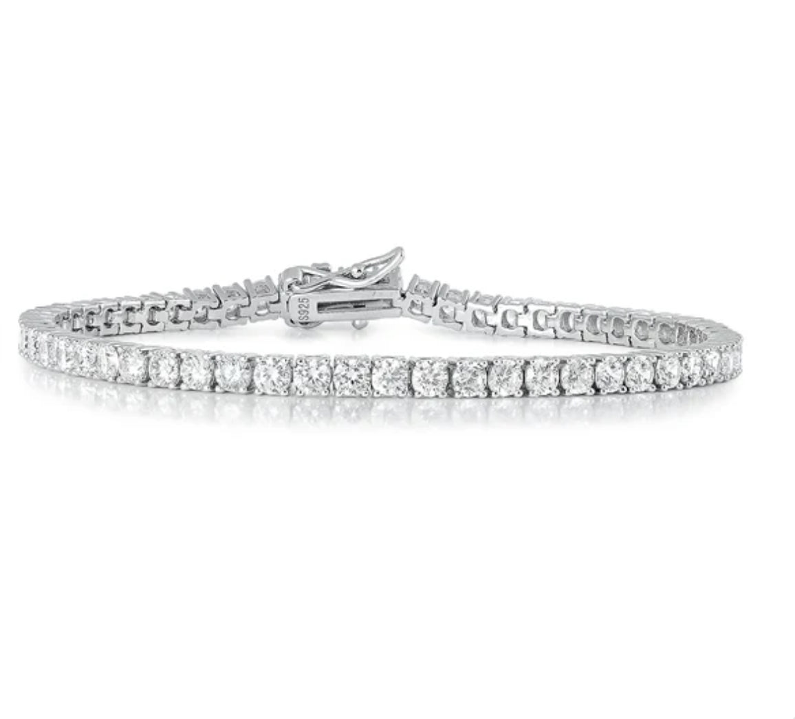 Silver CZ Tennis Bracelet BC510641