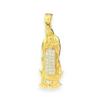 14KT Yellow Gold Virgin Mary Pendant,