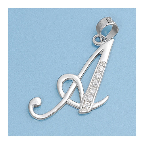 Silver Initial Pendant